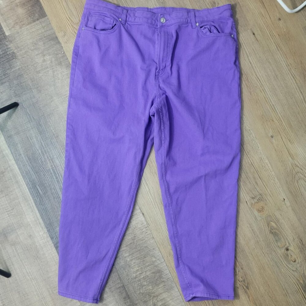 Plus size 20 Purple Mom Jeans - H&M